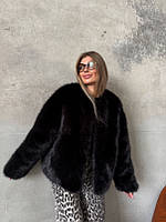 Вкорочена еко-шубка ''Ліна''