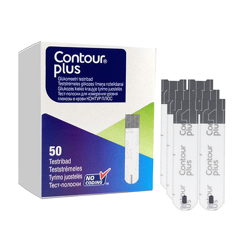 Тест-смужки Контур Плюс 50 шт. (Contour Plus)/300 штук, фото 1