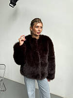 Вкорочена еко-шубка ''Ліна''