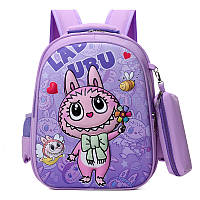 Рюкзак дитячий шкільний портфель Labubu 10647-3 лабубу фіолетовий