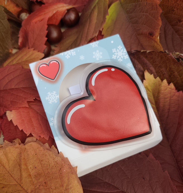 Грілка для рук дитяча багаторазова Серце. Грілка сольова портативна для дітей і дорослих