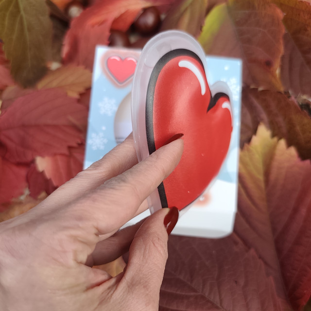 Грілка для рук дитяча багаторазова Серце. Грілка сольова портативна для дітей і дорослих