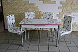 Комплект стіл і стільці для кухні "Троянди" (Лотос-М), фото 2
