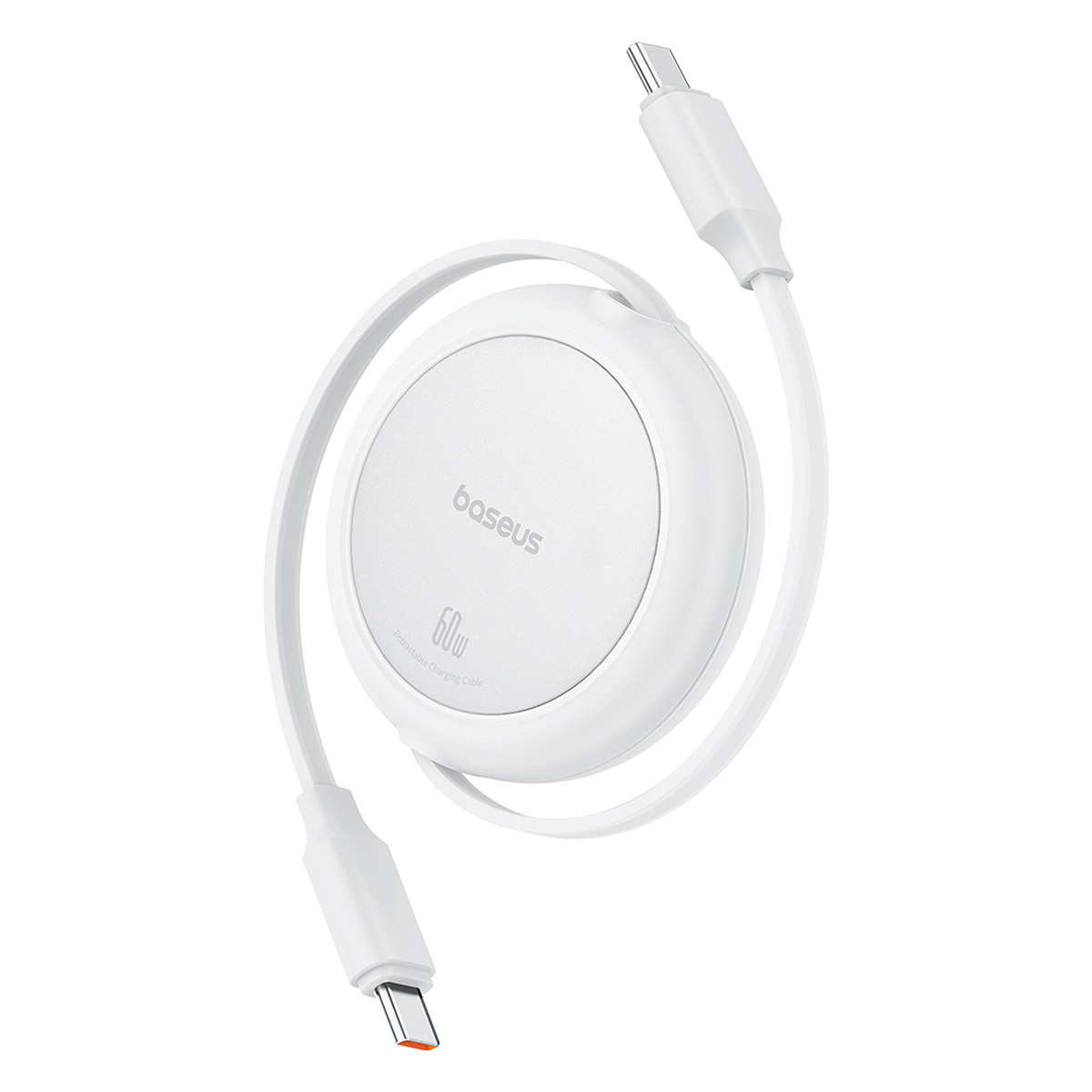 USB кабель-рулетка Type-C на Type-C Baseus Free2Pull Mini Charging Cable (1m, 60W). White