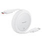 USB кабель-рулетка Type-C на Type-C Baseus Free2Pull Mini Charging Cable (1m, 60W). White, фото 2