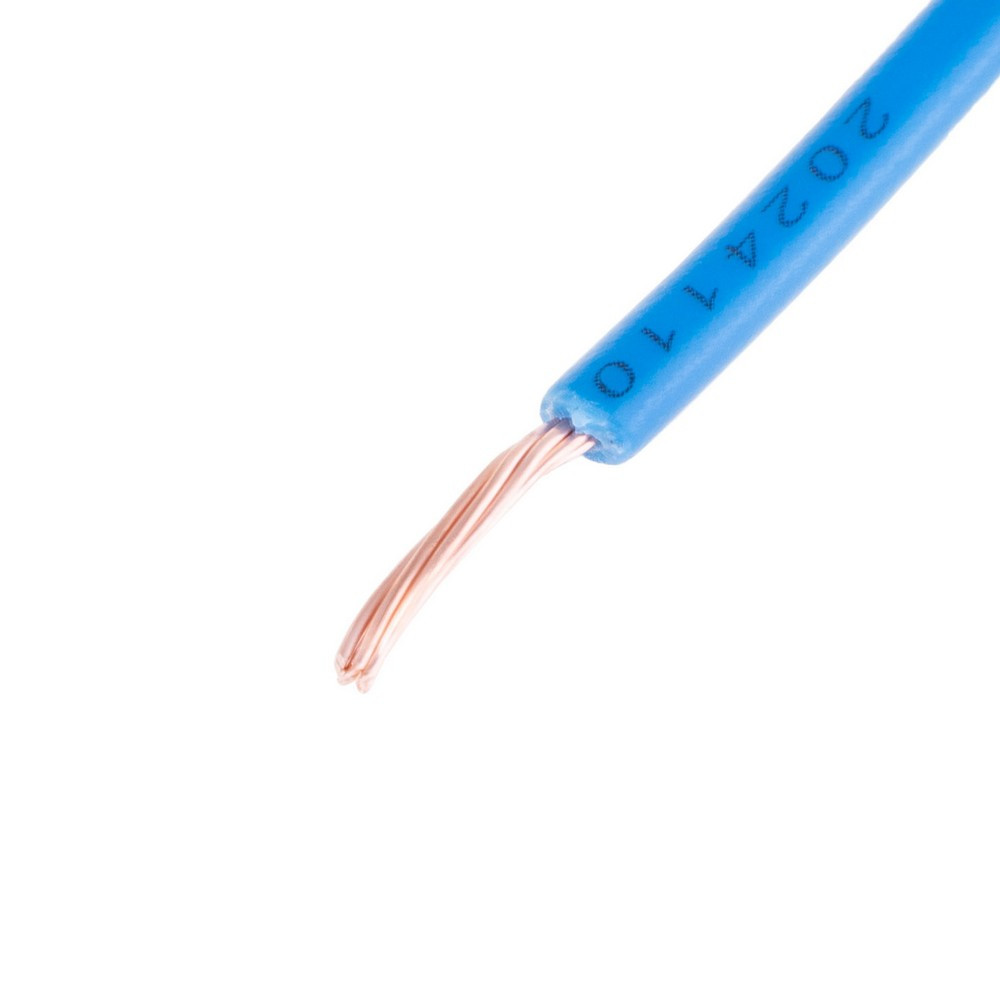 Провід багатожильний 0.5mm² (20AWG, 7xD0.3mm) синій, 1м
