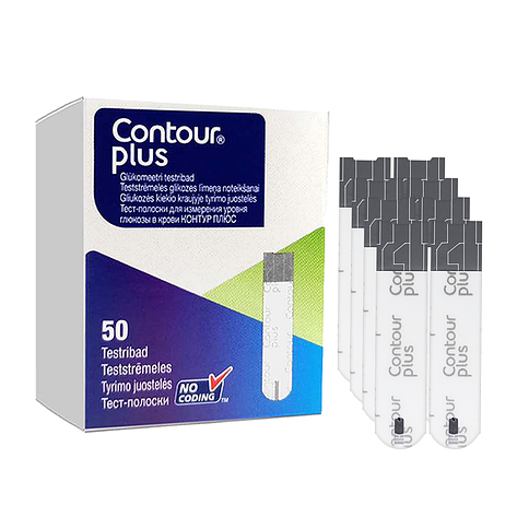 Тест-смужки Контур Плюс 50 шт. (Contour Plus)/400 штук, фото 1