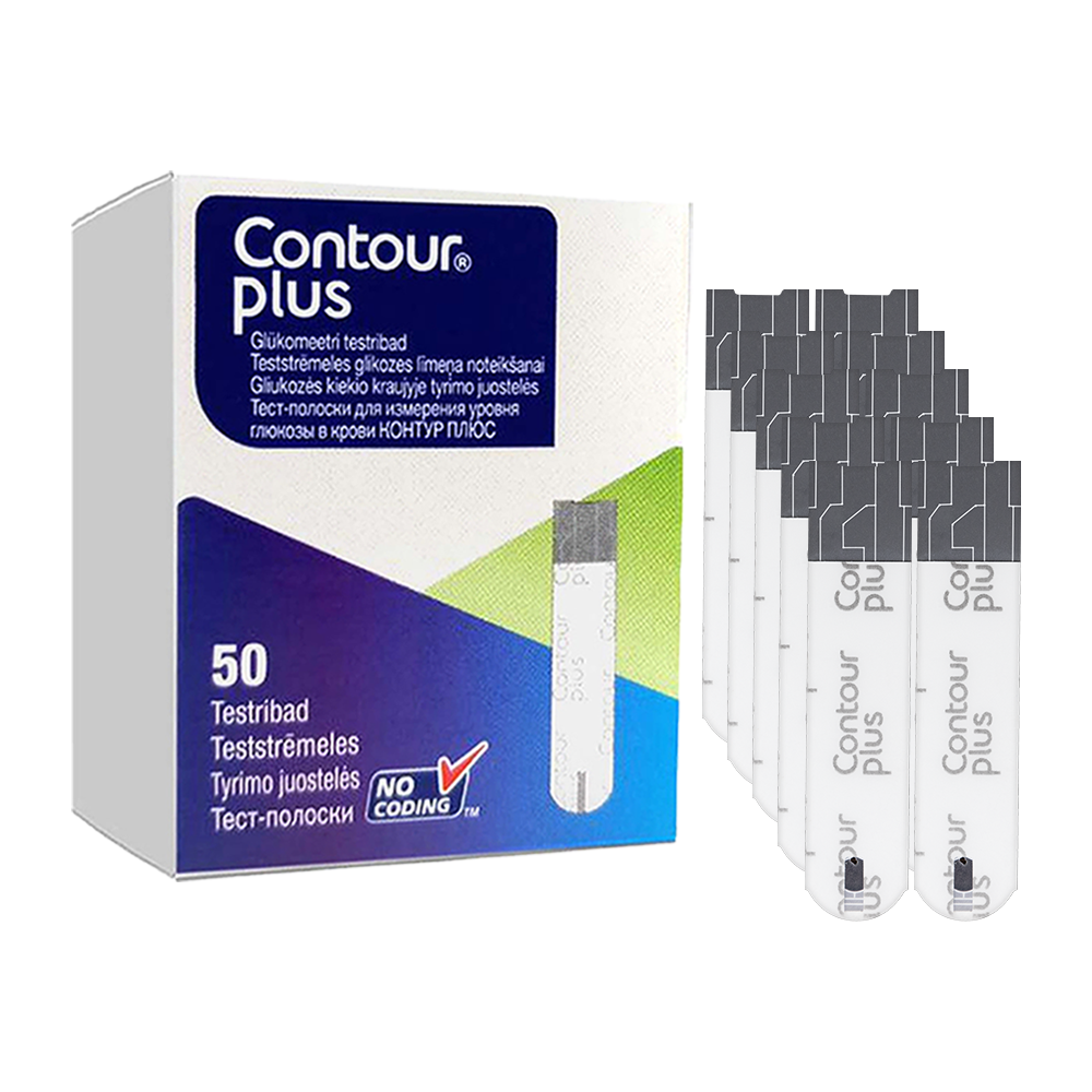 Тест-смужки Контур Плюс 50 шт. (Contour Plus)/500 штук