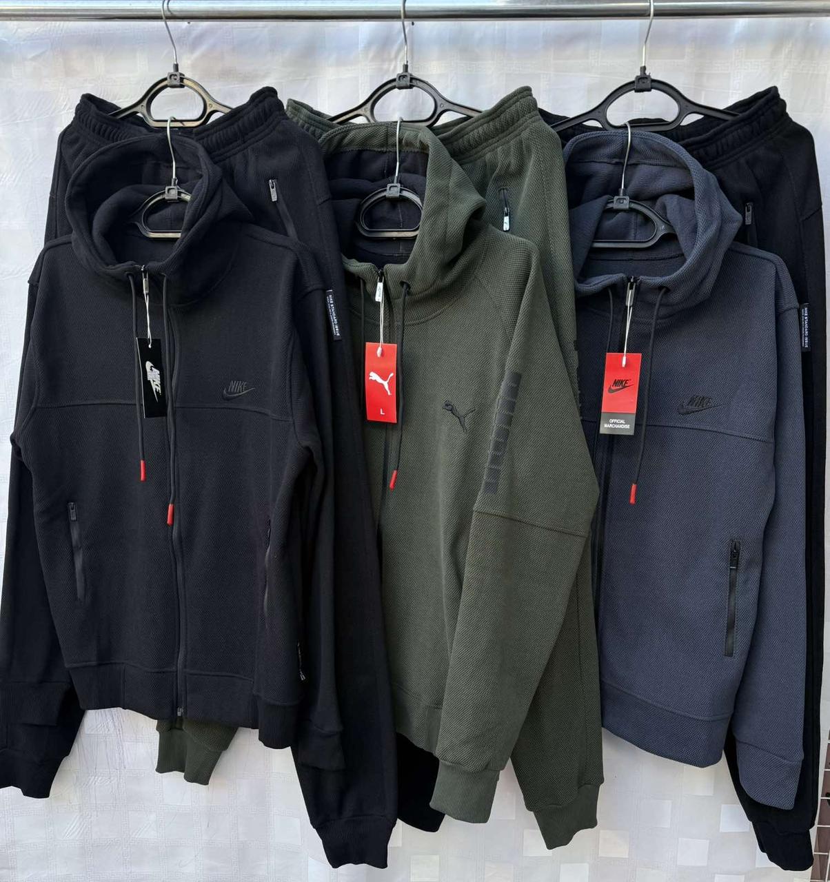 Теплий спортивний костюм чоловічий норма на флісі лакосту, фото 1