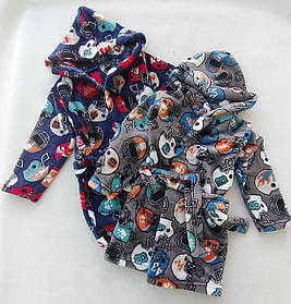 Халат із принтом для дітей р.28/34; Гурт. Україна