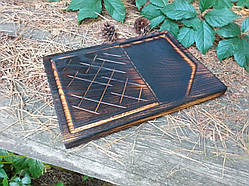 Дошка для подачі страв «Чорна геометрія»