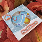 Грілка для рук дитяча багаторазова Космос. Грілка сольова портативна для дітей і дорослих, фото 4