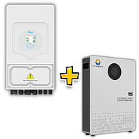 Комплект резервного живлення Гібридний інвертор Deye SUN‑6K‑SG03LP1‑EU 6 кВт + Акумулятор LVTOPSUN LVTS‑512100 5,12 кВт·год LiFePO