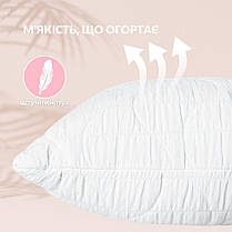 Набір постільний CloudDream полуторний IDEIA ковдра 140х210 + шт подушка 50х70 білий, штучний пух, фото 3