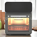 Настільна міні-духовка 4200 Вт Top Kitchen аерогриль фритюр на 12 л з функцією підігріву мультипіч, фото 3