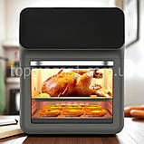 Настільна міні-духовка 4200 Вт Top Kitchen аерогриль фритюр на 12 л з функцією підігріву мультипіч, фото 6