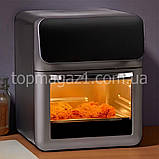 Настільна міні-духовка 4200 Вт Top Kitchen аерогриль фритюр на 12 л з функцією підігріву мультипіч, фото 7