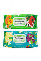 Вологі серветки 100 шт з клапаном