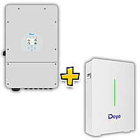 Комплект резервного живлення Гібридний інвертор Deye SUN‑10K‑SG02LP1‑EU‑AM3 10 кВт + Акумулятор Deye RW‑F10.6