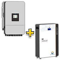 Комплект резервного живлення Інвертор DEYE SUN-8K-SG05LP1-EU-SM2 8 кВт + Акумулятор LVTOPSUN LVTS‑512200 10,24 кВт·год