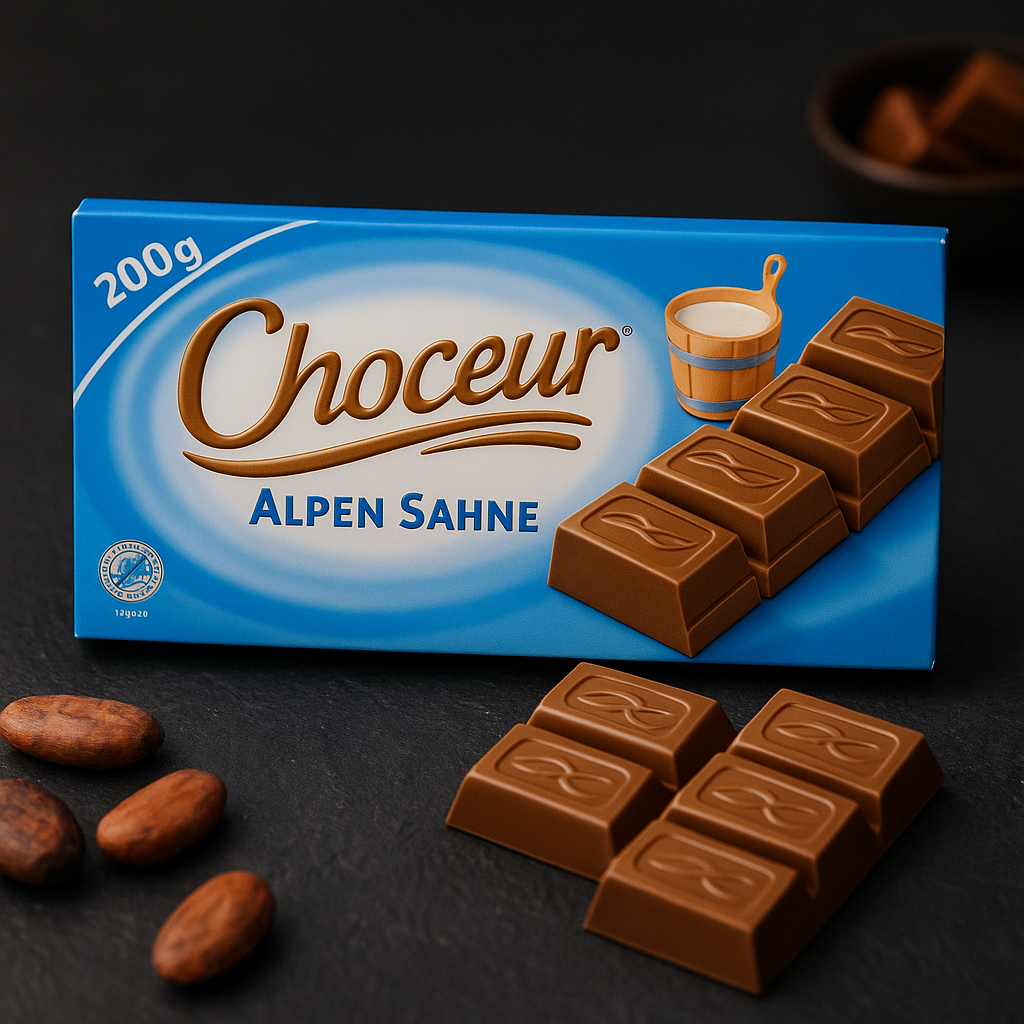 Молочний шоколад🍫Choceur Alpen Sahne 200 гр. Німеччина, фото 1