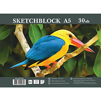 Альбом для малювання на спіралі А5 30 аркушів 120 г/м