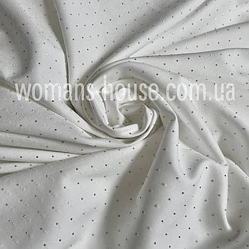 Костюмна тканина Б'янко з камінням
