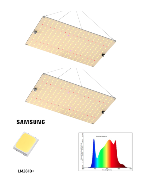 Фітолампа для рослин GrowBoard 240W(V2) lm281b повного спектра