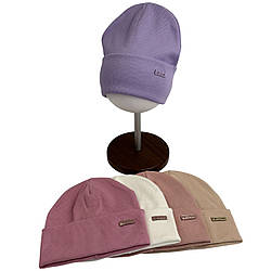 Подвійна підліткова шапка для дівчинки Розмір: 50- 56 (17205)