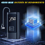 Портативний акумуляторний автокомпресор MiXCO DC 12V - USB Type-C, з акумулятором, чорний, фото 2