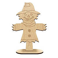 Заготівля з дерева для розфарбовування і декорування "Гарбуз Опудало"