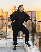 Чоловічий теплий спортивний костюм худі та джоггери, фото 3