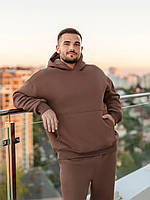 Чоловічий теплий спортивний костюм худі та джоггери, фото 6