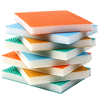 Абразивна двостороння губка 120×100×12 мм для шліфування та очищення (зернистість від 100 до 240)