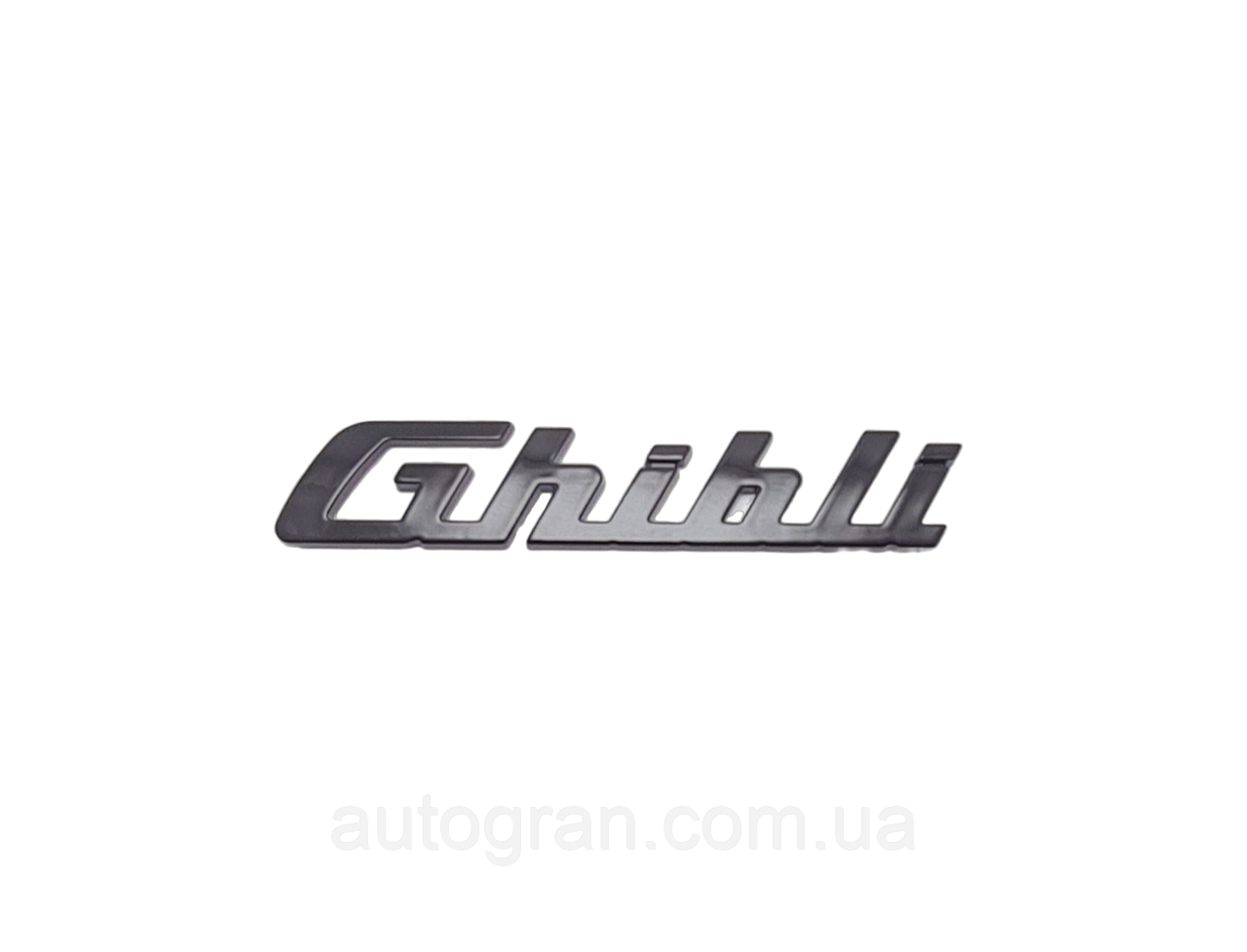 Емблема напис багажника Maserati Ghibli чорний глянець, фото 1