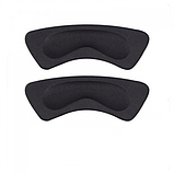 Набір 2 шт. Самоклейні захисні накладки — підп'ятники 10 х 3.5 см метелики на п'яту від натирання чорний, фото 2