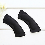 Набір 2 шт. Самоклейні захисні накладки — підп'ятники 10 х 3.5 см метелики на п'яту від натирання чорний, фото 3