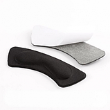 Набір 2 шт. Самоклейні захисні накладки — підп'ятники 10 х 3.5 см метелики на п'яту від натирання чорний, фото 5