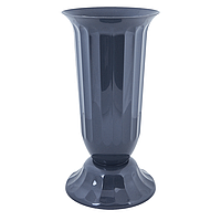 Ваза пласт. Флора 29см граніт сіра