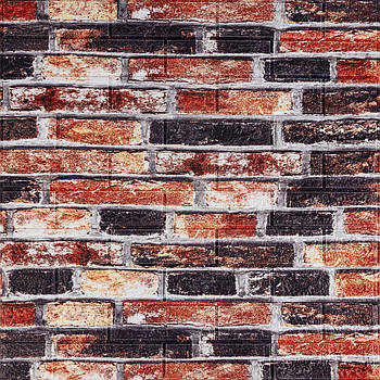 3D панелі 700x770x5 мм Спінений поліпропілен Сіро-синій Катеринославський цегла, Самоклейні панелі