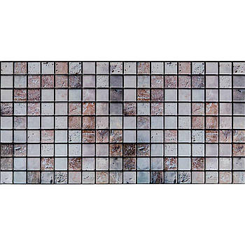 Декоративна ПВХ панель мозаїка 960х480х4мм Бежевий мармур для внутрішніх робіт, Панелі ПВХ лист 960х480х4ммм