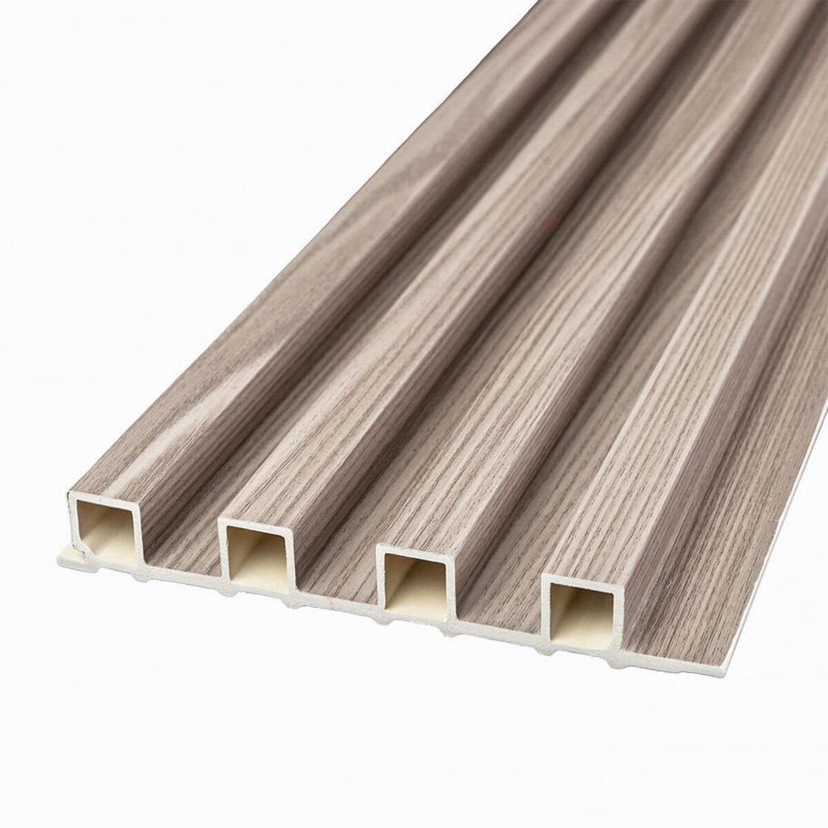 Рейка стінова WPC 160х3000х23мм Сірий Горіх вологостійка для стін, Декоративна рейка WPC 160х3000х23 мм, фото 1