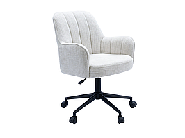 Крісло офісне O-10 кремовий штиль + чорний