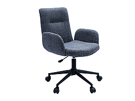 Крісло офісне O-15 сірий маренго + чорний