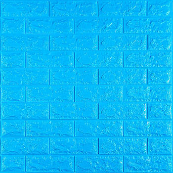 3D панелі самоклейні 700x770x7мм Спінений поліпропілен Синій Аркуш, Самоклейні панелі для стін 0.539м2