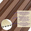 Рейка декоративна WPC стінова 160х3000х23 мм Капучино вологостійка УФ, Стінові рейки 160х3000х23 мм Капучино, фото 2
