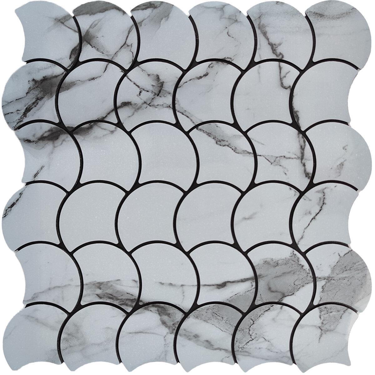 Самоклейна піліт мозаїка 300х300х4мм вологостійка для стін і меблів, Плітка ПЕТ 0.09м2 самоклейка, фото 1