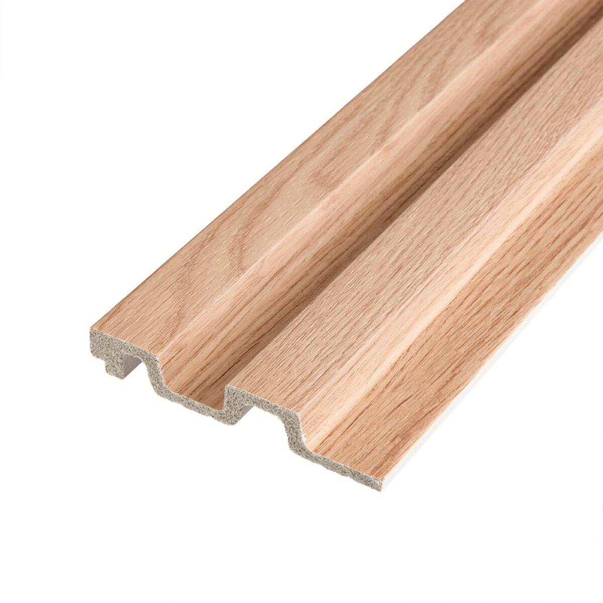 Рейка декоративна PS 2900х120х20 мм Бук Полістирол із полімерним шаром, Рейка стінова для внутрішніх робіт PS, фото 1