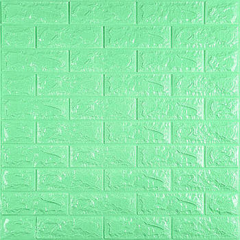 3D панель самоклейна 700x770x7мм спінений поліпропілен М'ятний 1 шт., Самоклейні панелі лист 700x770 мм1 шт.