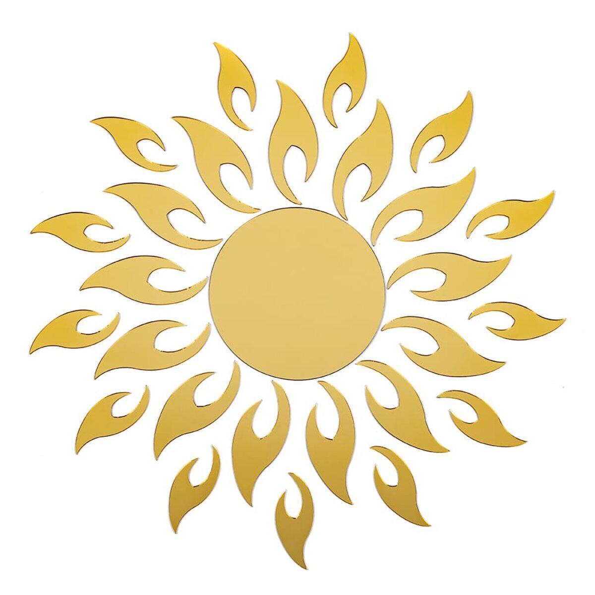 Дзеркальний акриловий декор самоклейного 27 шт. 140 мм 100х40 мм 75х30 мм, Акрилові наклейки Золото 27 шт., фото 1